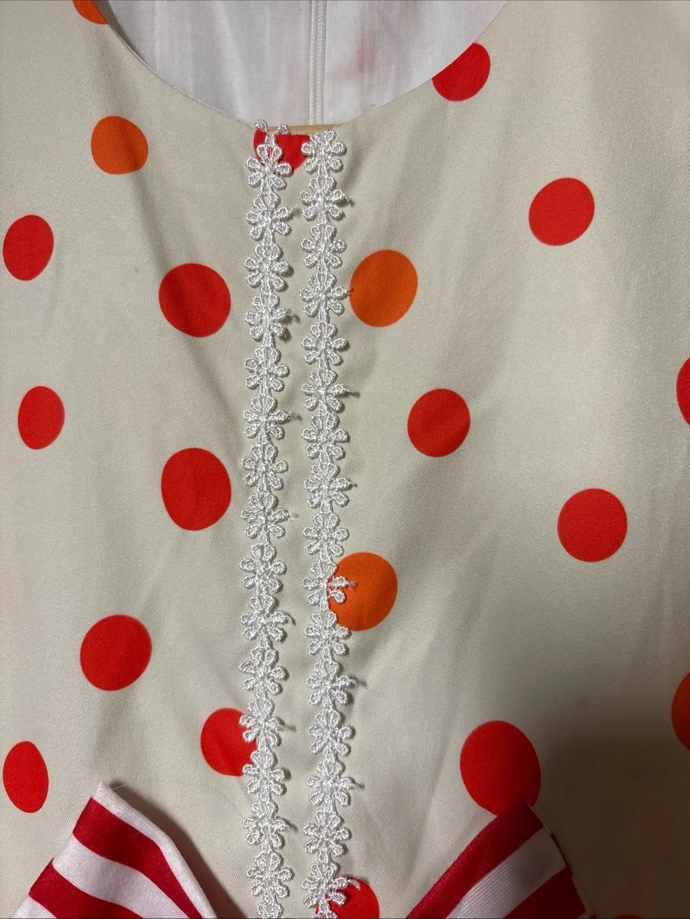 Joketiger Girls Size 8 Short Sleeve Dress Halloween Christmas Polka Dots Party